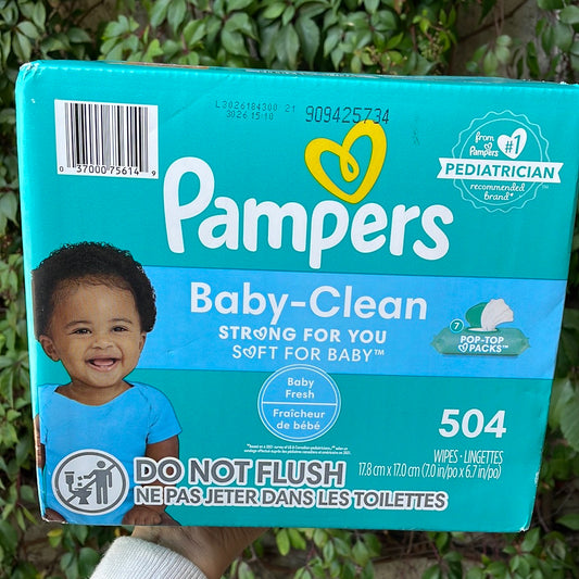 Toallitas para bebés perfumadas frescas Pampers Baby Clean - 504 wipes