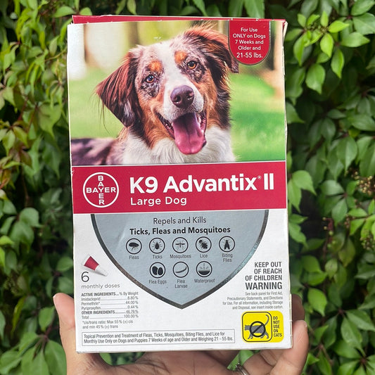 Tratamiento Bayer K9 Advantix II para el control de pulgas y garrapatas para perros