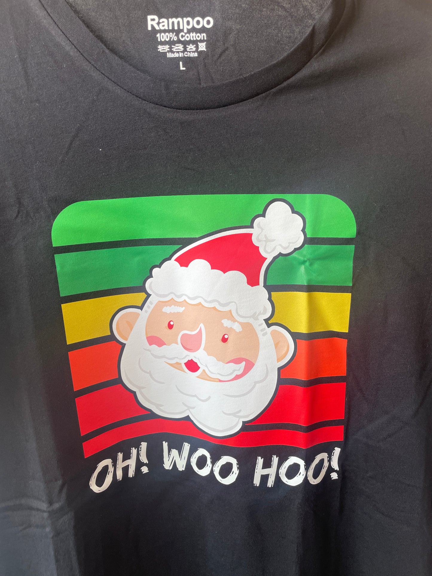 Camiseta divertida de Papá Noel- talla L