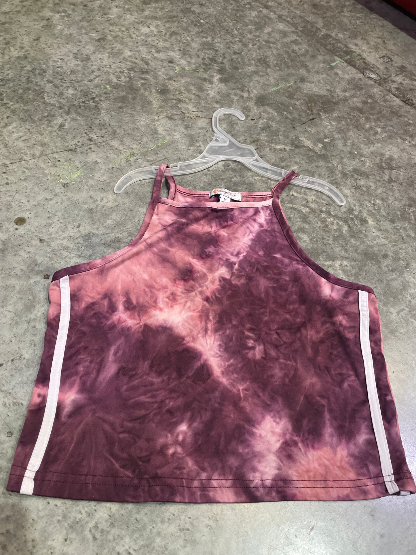 Crop top ty die - orange Kiss- talla M