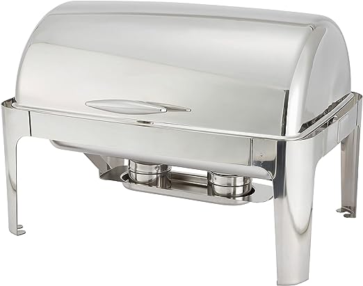 Madison Chafer 601 - Cubierta superior de acero inoxidable de 8 qt, Acero inoxidable