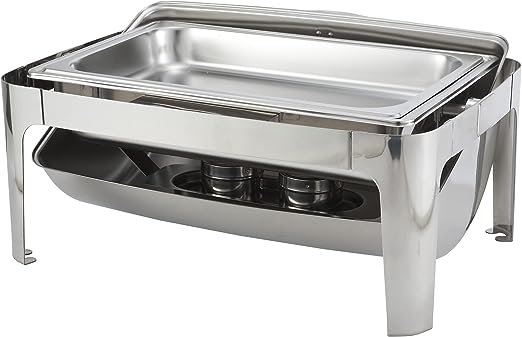 Madison Chafer 601 - Cubierta superior de acero inoxidable de 8 qt, Acero inoxidable