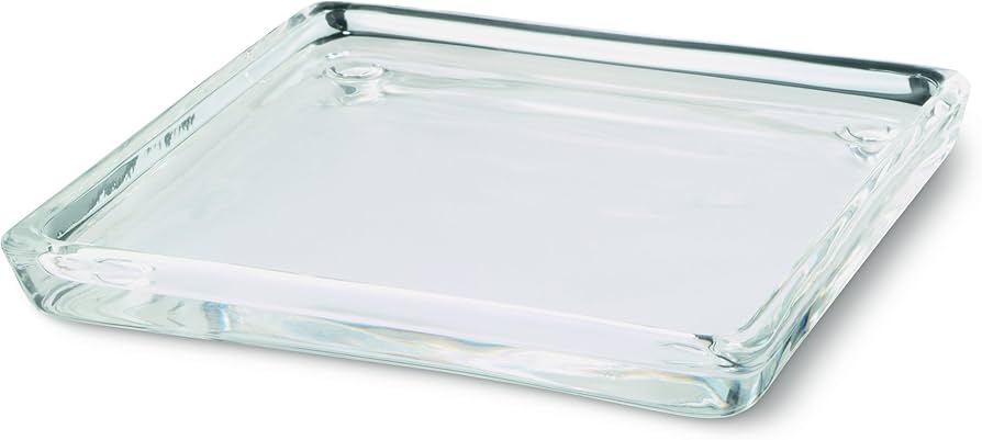 Plato rectangular para velas, vidrio, transparente
Medidas 29.5 cm x 10.5 cms ( borde alto de 1”)