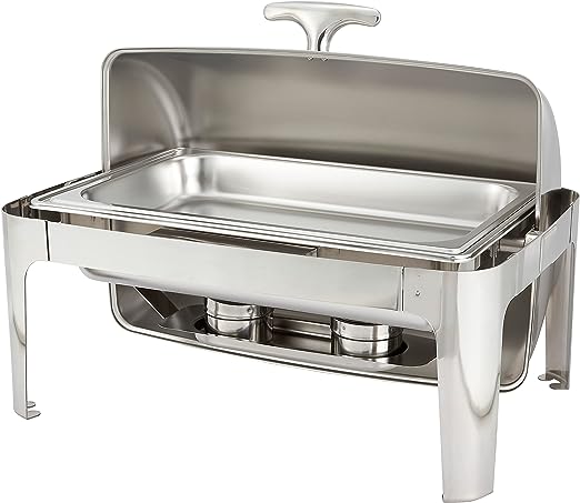 Madison Chafer 601 - Cubierta superior de acero inoxidable de 8 qt, Acero inoxidable