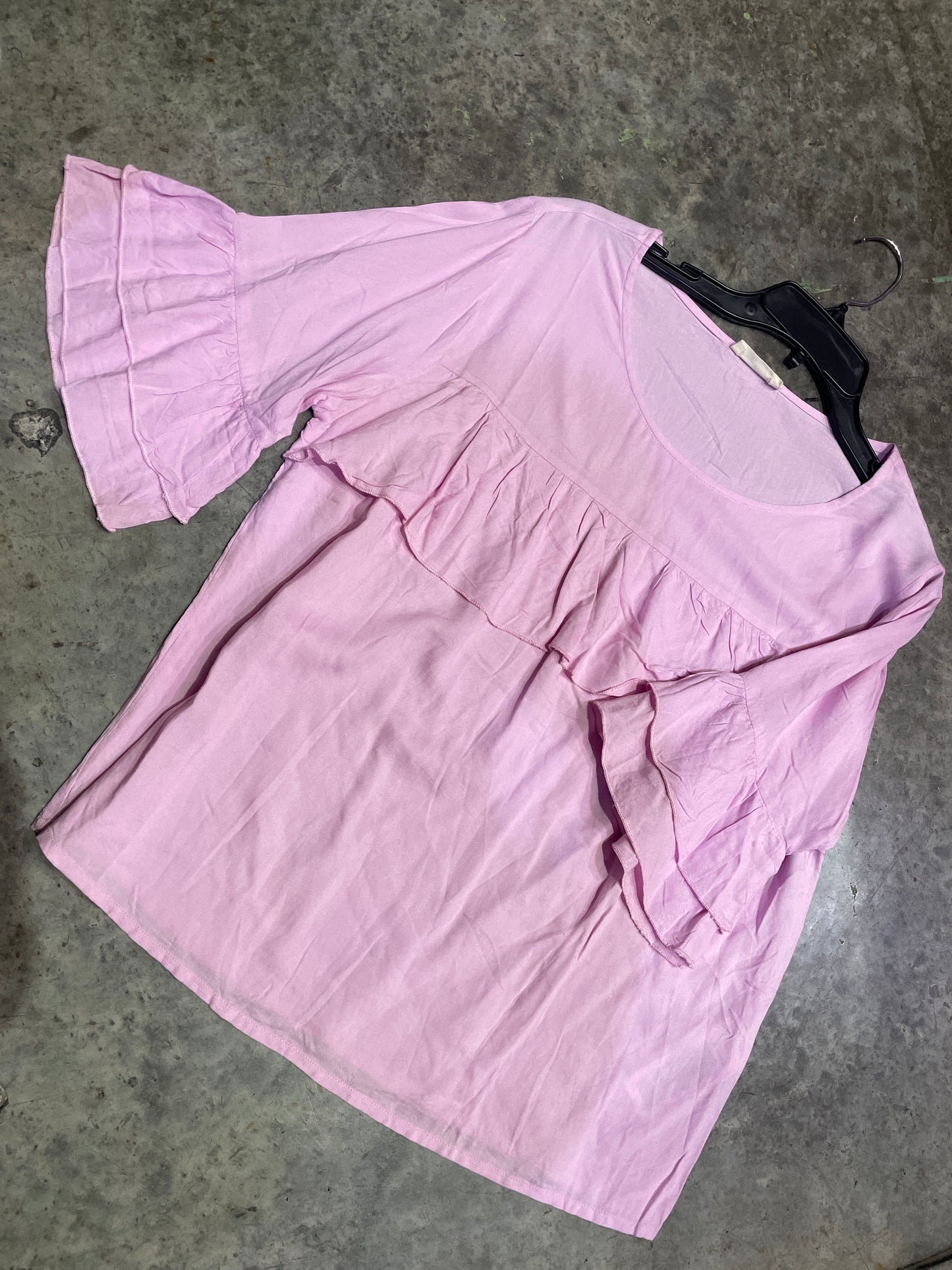 Blusa manga corta con vuelos - Blueage - talla L