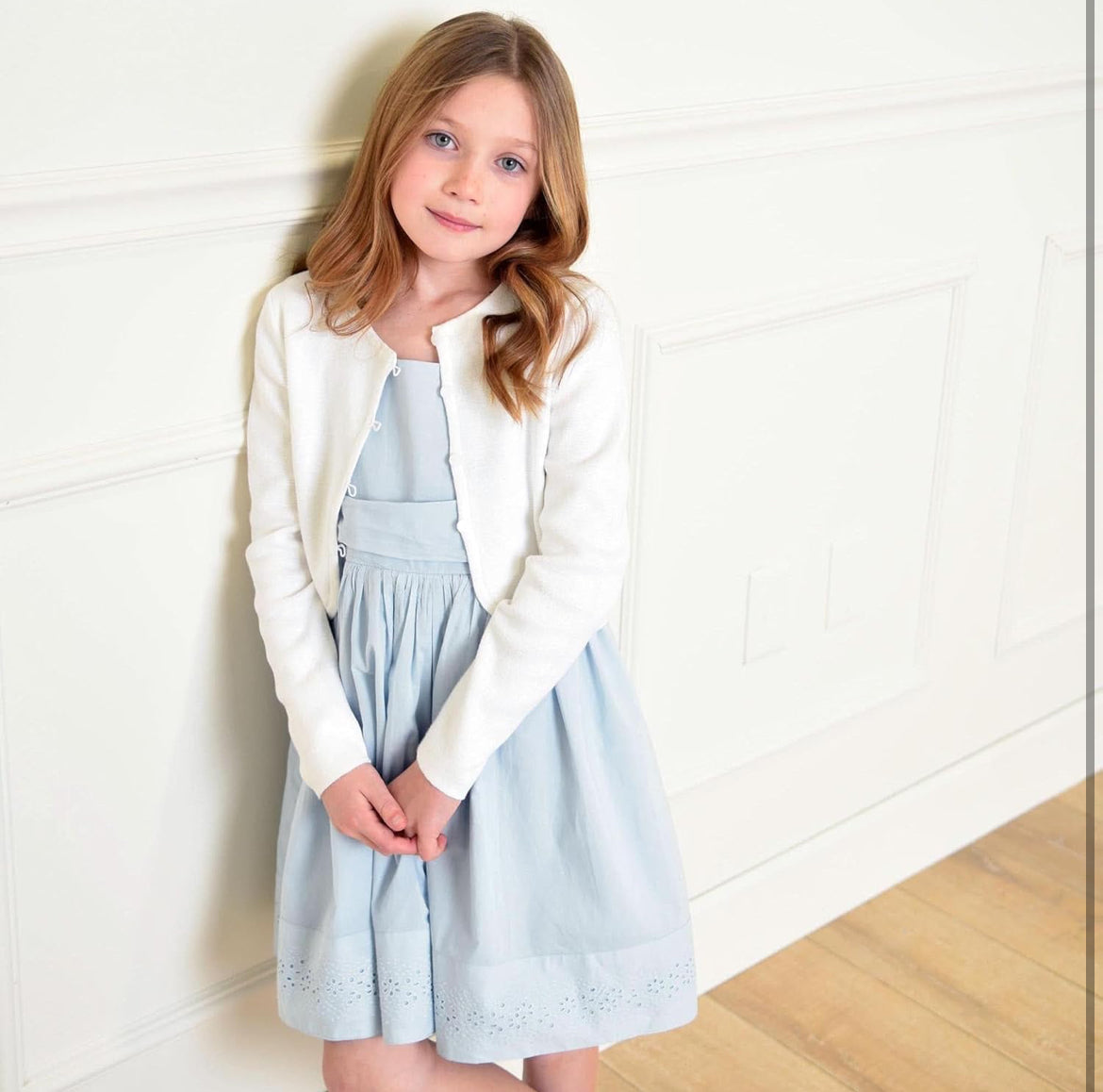 Cárdigan corto con dobladillo curvo -Hope & Henry- talla L