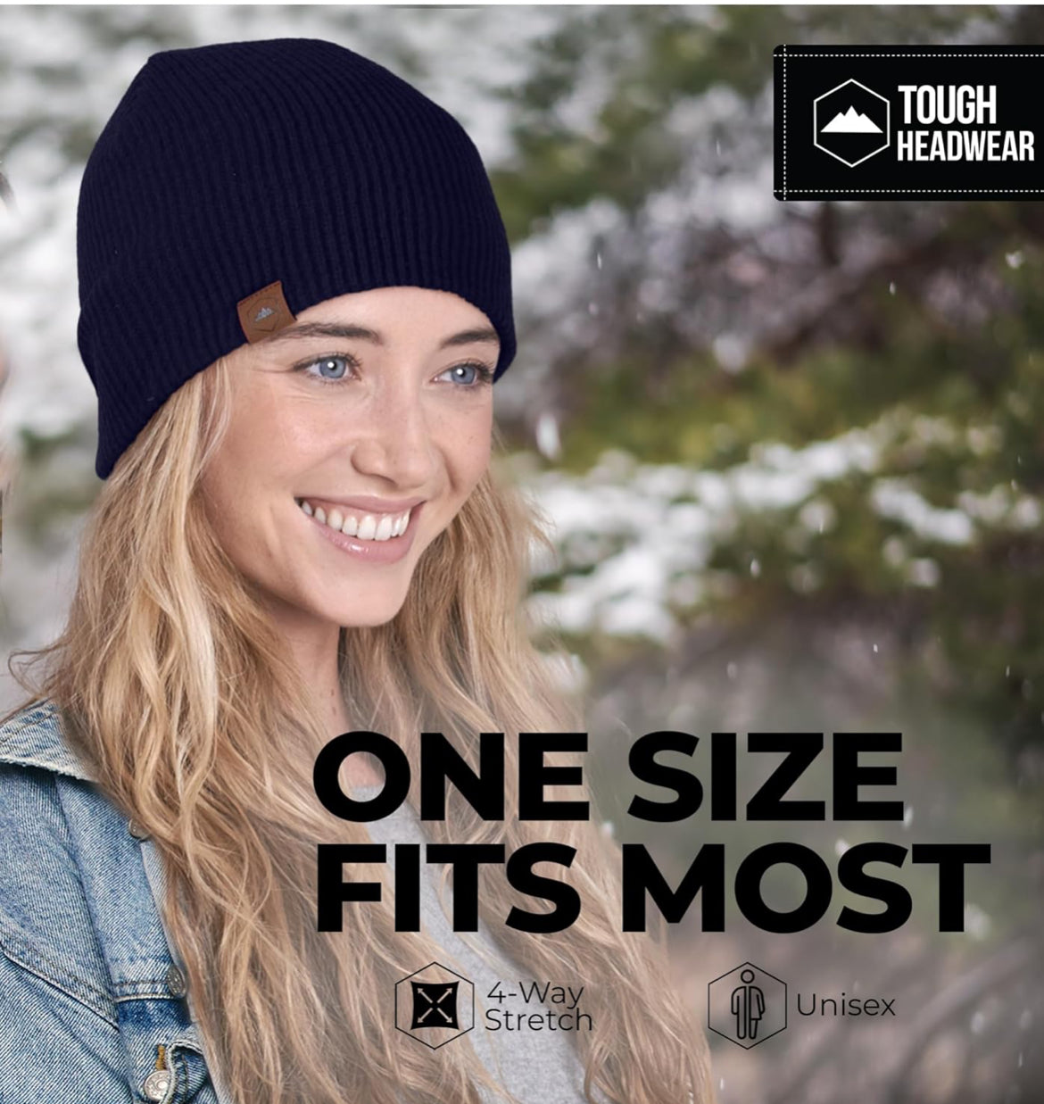 Gorro unisex – Gorros cálidos de invierno para hombres, gorro de punto para clima frío, gorro suave acanalado y sombreros ligeros de trineo