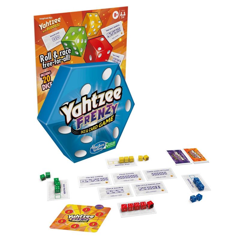 Juego de dados y cartas de Yahtzee Frenzy