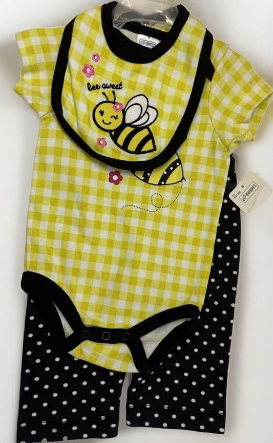 Set de 3 piezas - swingles- talla 3/6 m