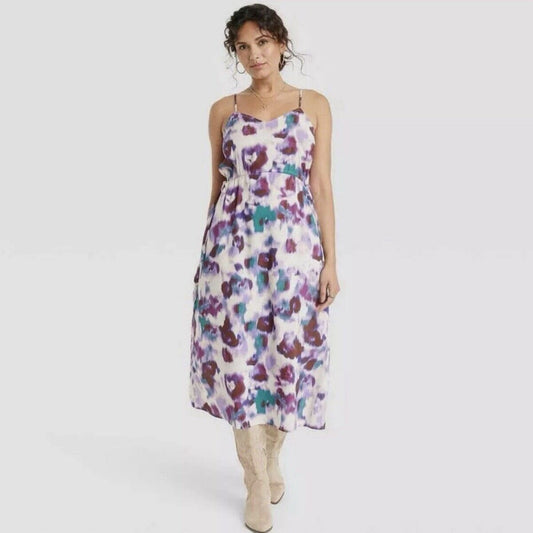 Vestido Maxi Sin Mangas Universal Thread Para Mujer Lavado en Sandwash Cami Púrpura Talla XS
