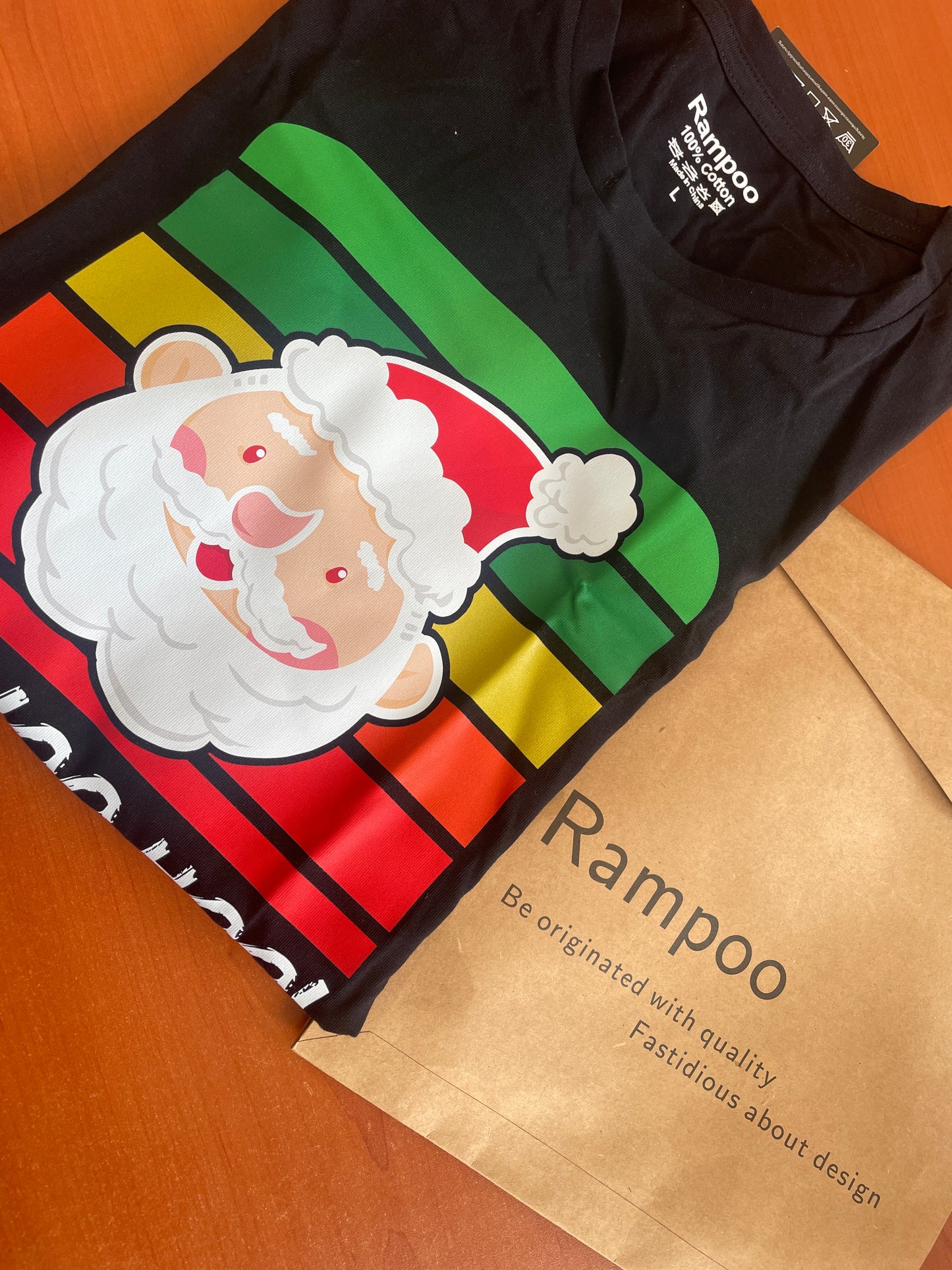 Camiseta divertida de Papá Noel- talla L