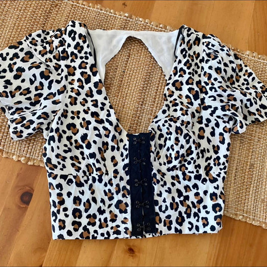 Blusa animal print - Forever 21 - Talla M