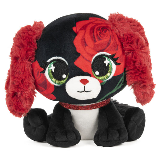 P.Lushes Designer Fashion Pets Anna Dolce Puppy Premium Peluche, Rojo/Negro, 6"