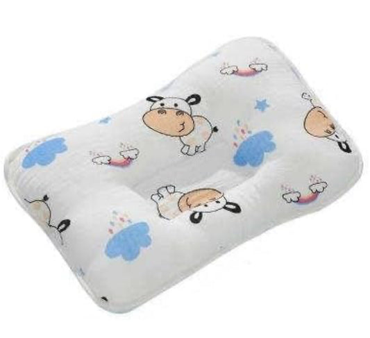 Almohada, tipo cuadrado, interior relleno de esponja 100% algodón, transpirable, reposacabezas para cochecitos y viajes, almohada de alimentación portátil multiusos para niños pequeños