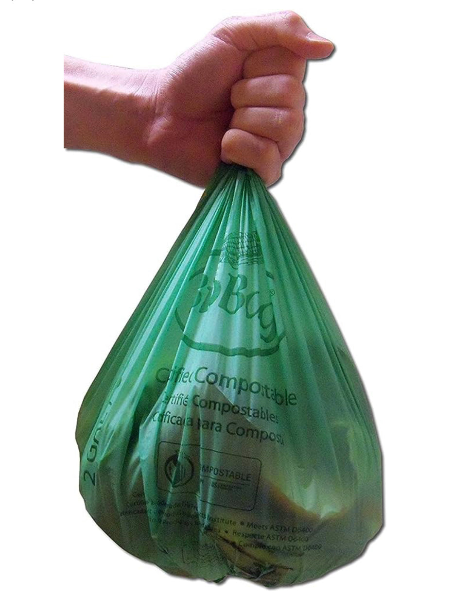 Bolsas de residuos de alimentos compostables BioBag (3 galones), cajas de 25 unidades