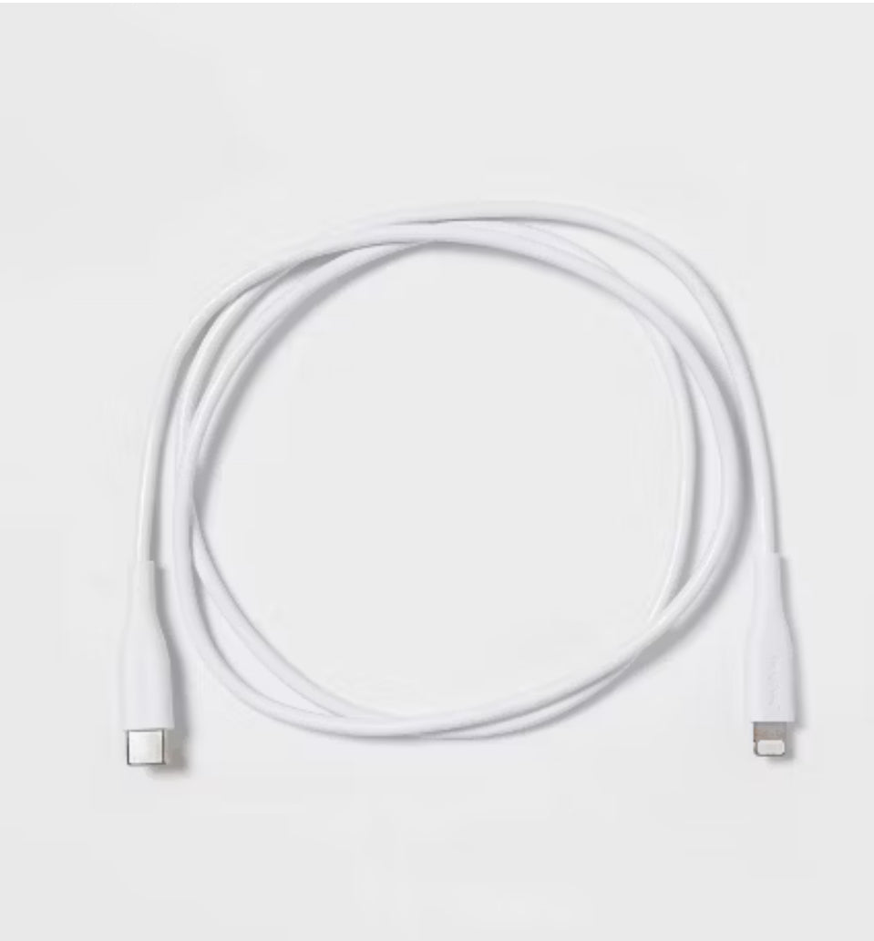 Cable redondo Lightning a USB-C - heyday™ 3 pies