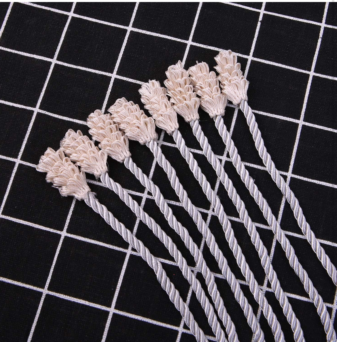 Cooraby 12 piezas Guirnalda decorativa de plata Corbatas Guirnalda Corbatas flexibles para decoraciones navideñas Artesanía navideña Envoltura de regalo