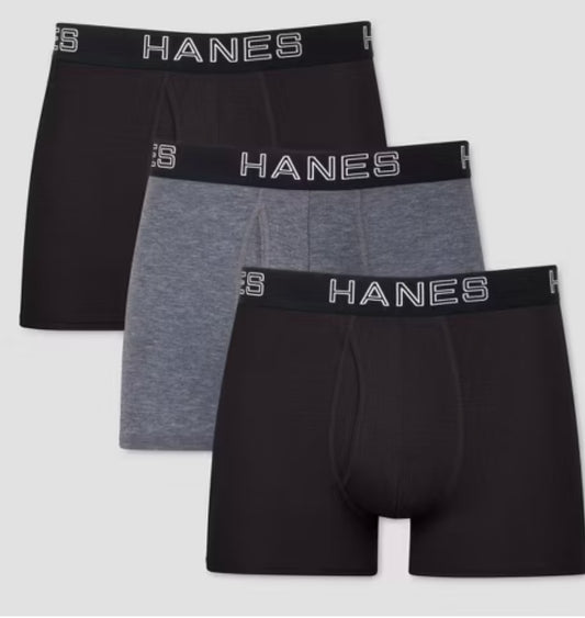 Hanes Premium para hombre de 3 paquetes con bolsa de soporte total antirafacción talla m