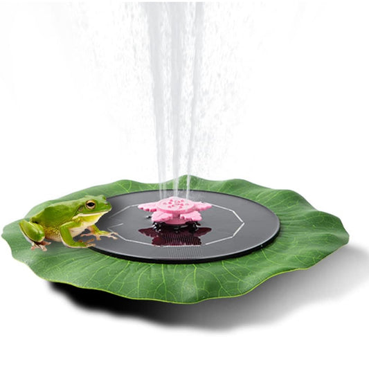 Bomba de fuente solar con hoja de loto, fuente de energía solar de 3 W con 6 boquillas, fuente de baño solar flotante para pájaros, alimentador de pájaros, suministros de jardinería