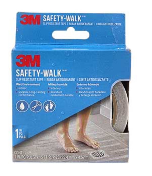 3M Cinta antideslizante Safety-Walk, blanca, 1 pulgada
