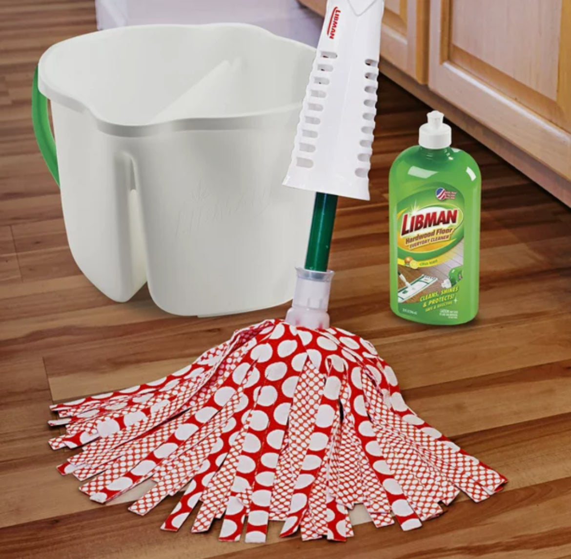 "Libman Wonder Trapeador Limpieza de Piso Hogar Tela Sintética Premium Largo"-
