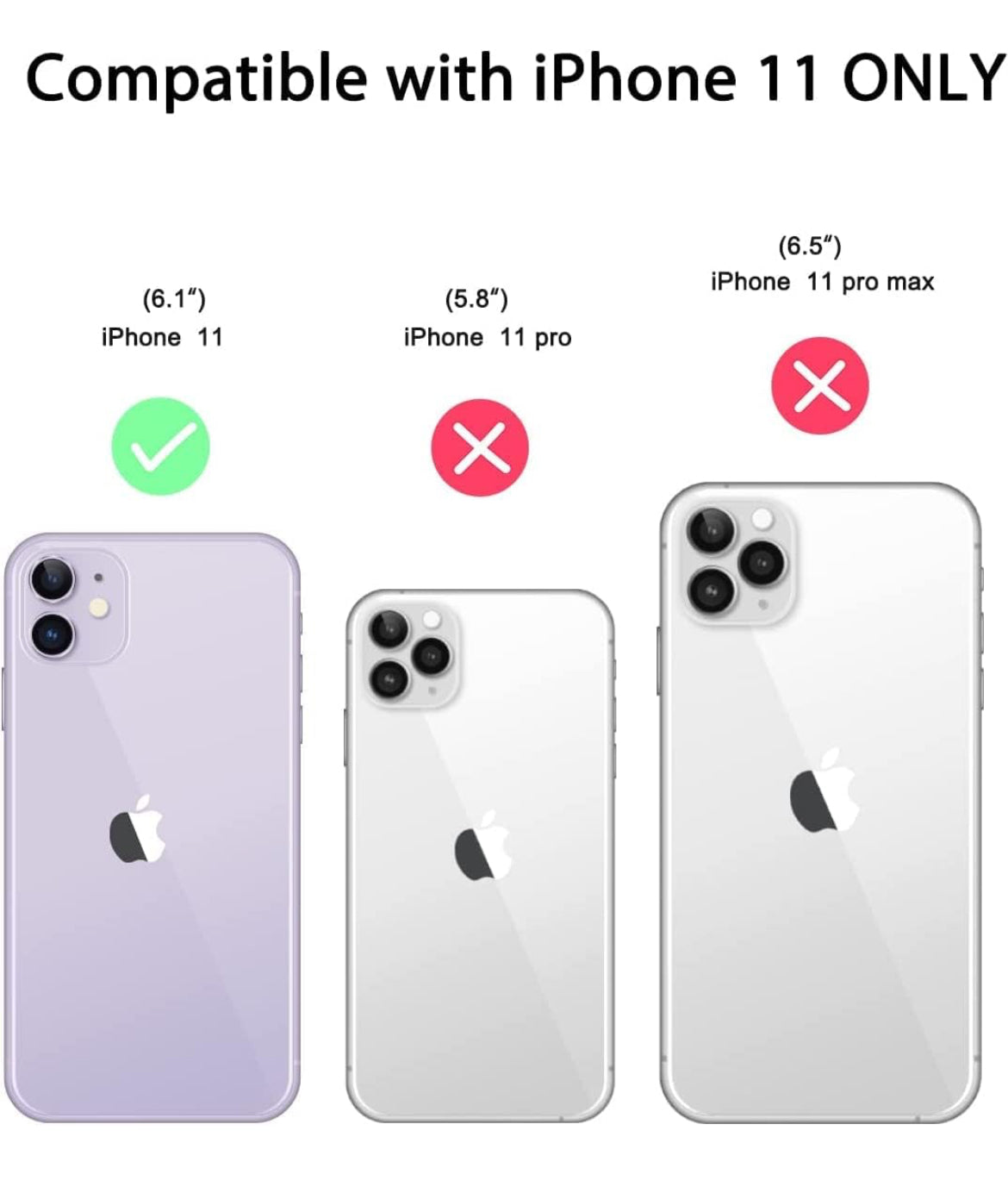 Funda para iPhone 11 (6.1 pulgadas), con 2 protectores de pantalla de vidrio templado, funda de clip para cinturón, [protección resistente contra caídas de grado militar] a prueba de golpes