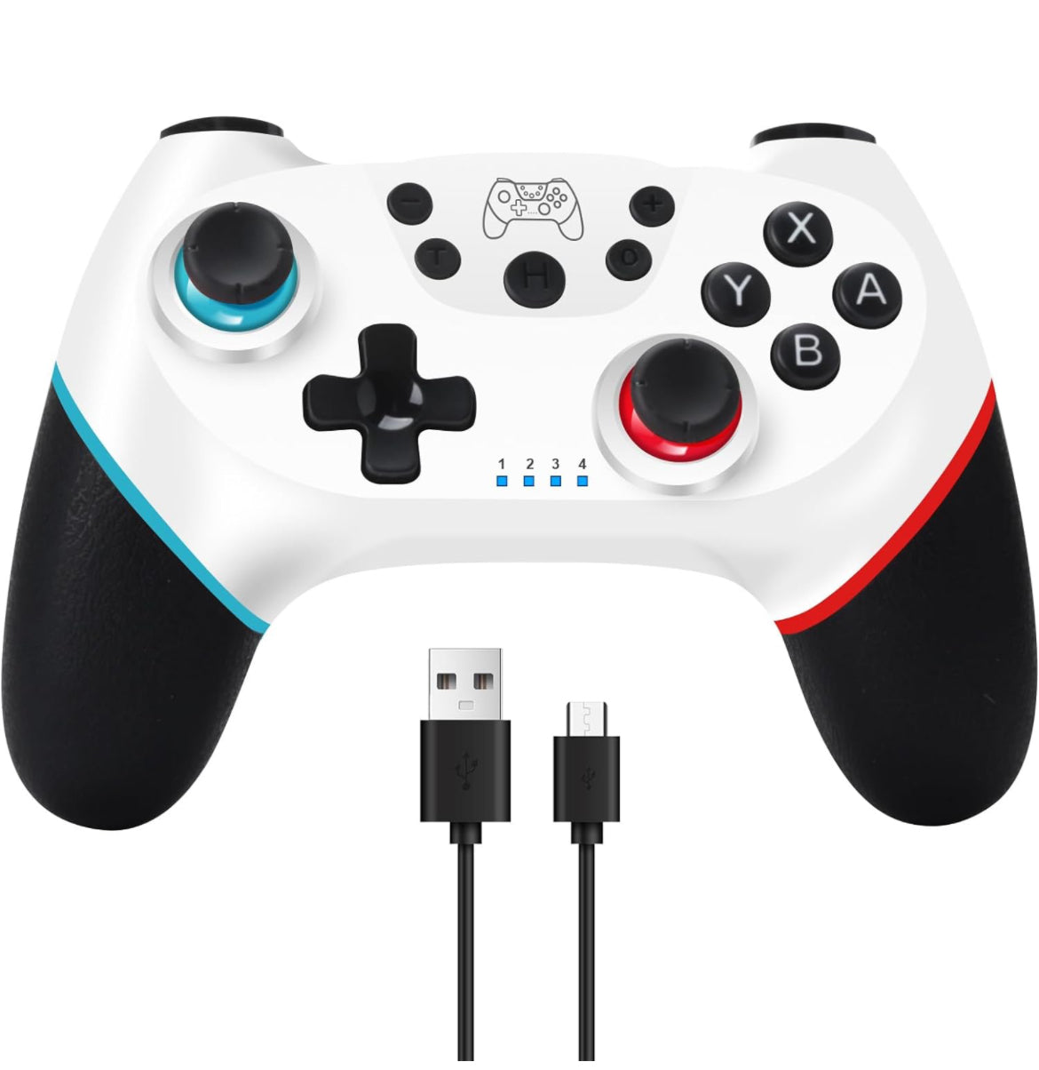 Controller for Switch, Wireless Pro Controller for Switch Lite, Controller for Switch Remote Gamepad Joystick, Turbo and Dual Vibration (White)