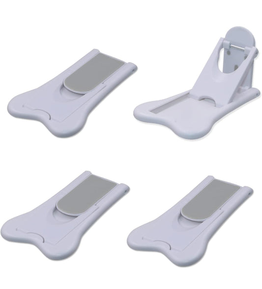 Cerradura de puerta corredera para la seguridad de los niños, tapones de ventana para ventanas verticales, cerradura de puerta de patio corredera para prueba de bebés (paquete de 4)