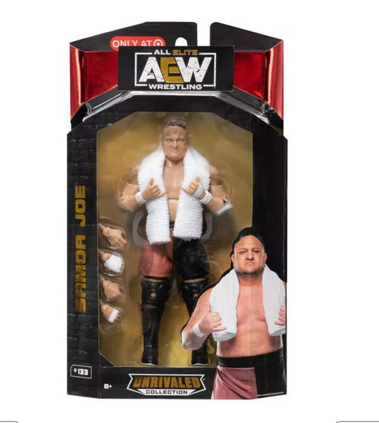 AEW All Elite Wrestling Colección inigualable Samoa Joe Figura de acción exclusiva