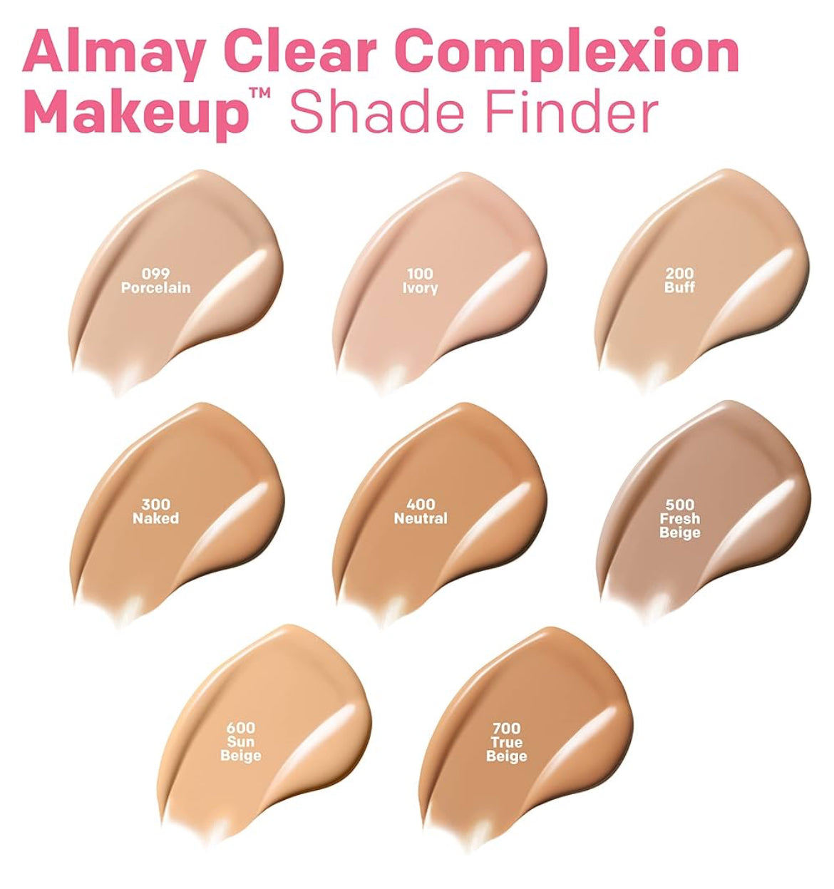 Almay Clear Complexion - Base de maquillaje para acné con ácido salicílico, ligero, cobertura media, hipoalergénico, sin fragancia, para pieles sensibles, 800 caramelo, 1 onza líquida.-Color: 800 Caramelo Bronceado