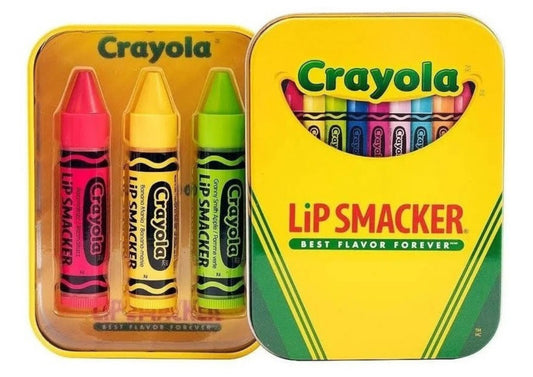 Lip Smacker Crayola Balsamo Labial Lata 3 Pzas Best Flavor