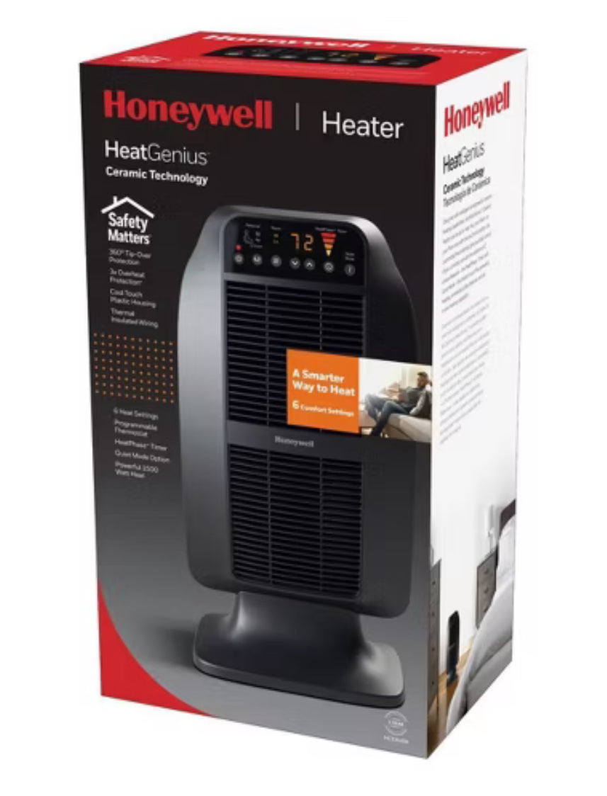 Calentador de cerámica Honeywell Heat Genius negro