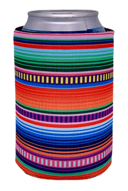 Coolie de lata plegable con patrón Serape (paquete de 2)