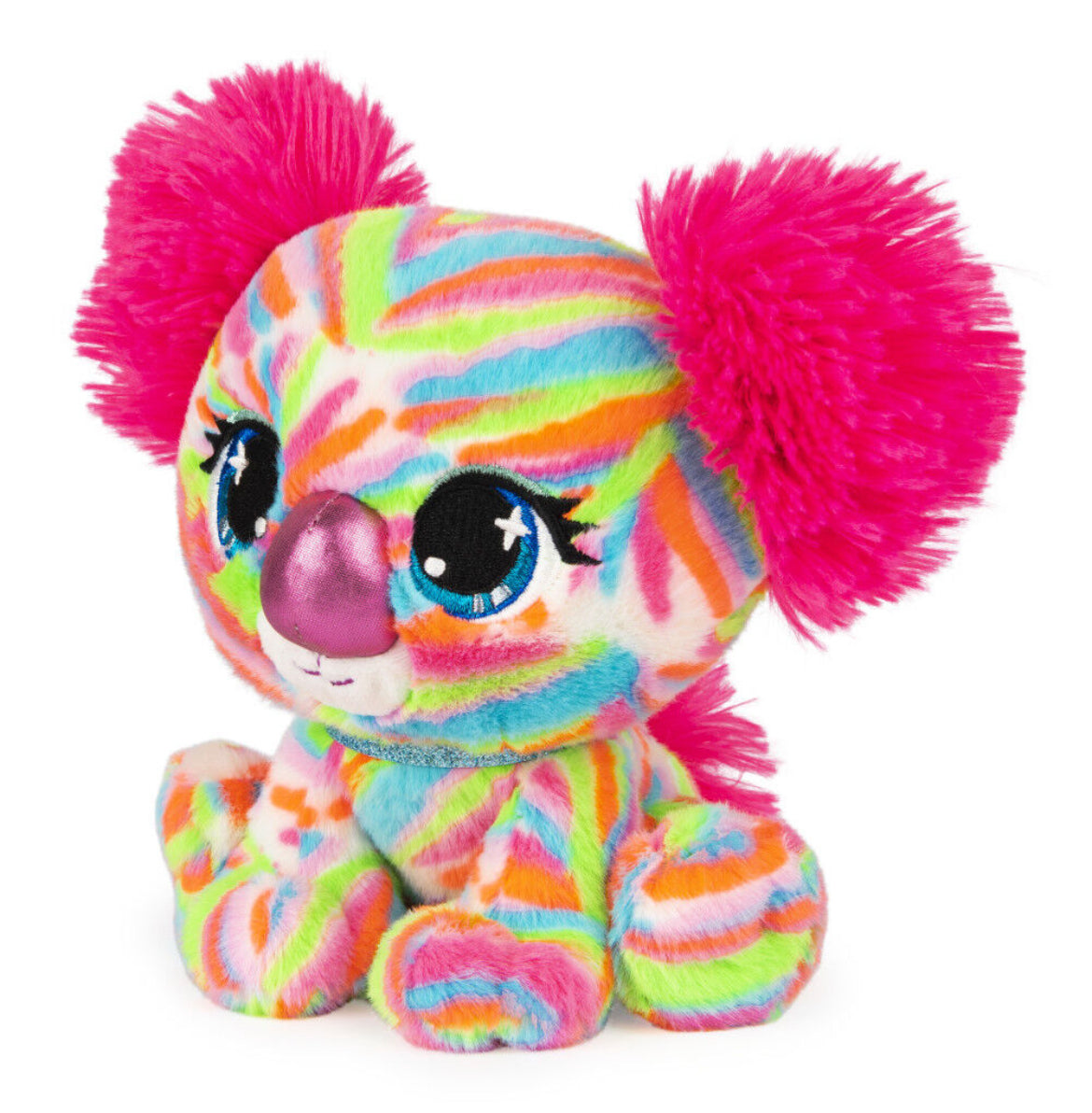 P.Lushes Designer Fashion Pets Koko Melbie Koala Bear Premium Stuffed Animal, Multicolor/Rosa, 6"