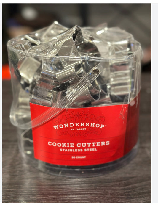 WonderShop cortadores de galletas - acero inoxidable- 20 pcs