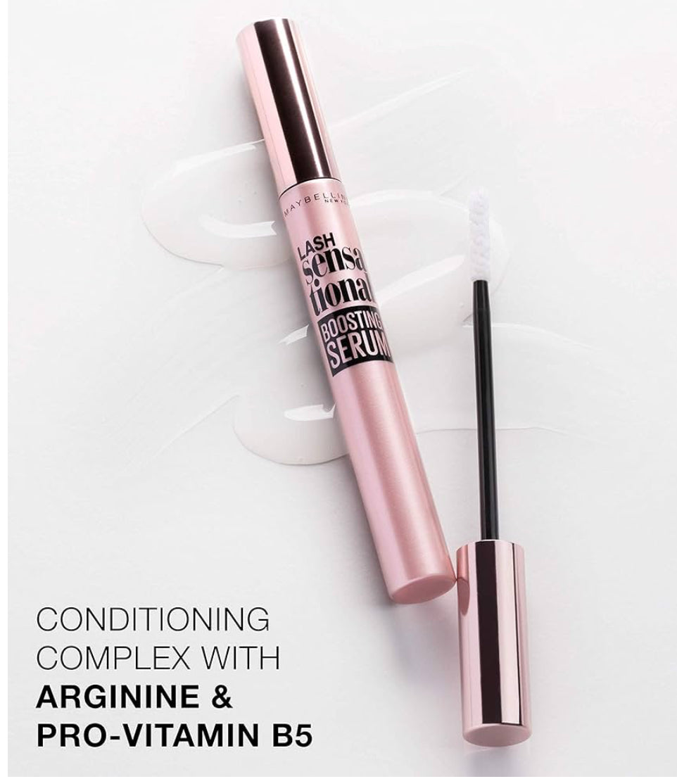 Maybelline New York Lash Sensational Boosting Serum para pestañas, 0.18 onzas líquidas