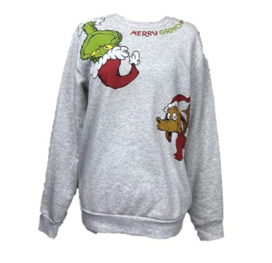 The Grinch Who Stole Christmas Sweatshirt, XLarge Grey