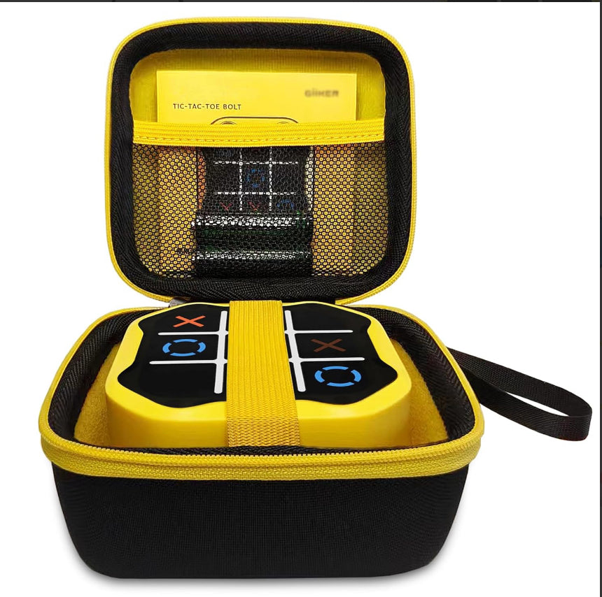Caja de Almacenamiento Electrónica Súper Bien Bolsa de Almacenamiento para Máquina de Juego de Ajedrez Adecuada para la Máquina de Juego Modelo Giiker Tic Tac Toe con Pernos (Solo Caja de Almacenamiento)