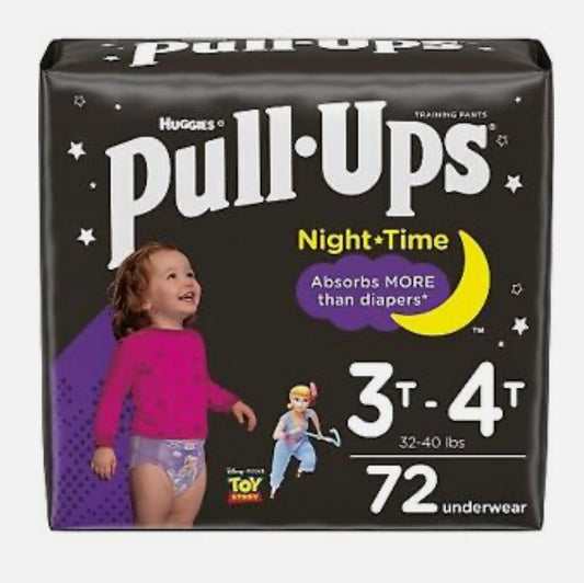 Calzoncitos de entrenamiento nocturno para niñas Pull-Ups - 3T-4T - 72ct - toy story