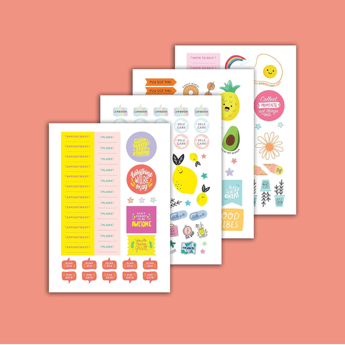 Stickers Instant Happy Planner: Conjunto de más de 450 pegatinas para aumentar tu felicidad (paquetes de variedades de diarios para mujeres) (Inspirar calendarios y regalos de felicidad instantánea)