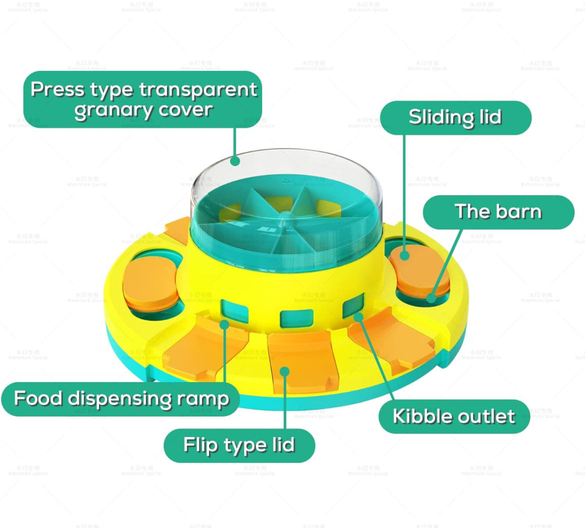 Rompecabezas para perros, juguete interactivo para perros para entrenamiento IQ, ayuda a la digestión de mascotas, juguete interactivo para perros para estimulación de coeficiente intelectual y entrenamiento de golosinas para perros