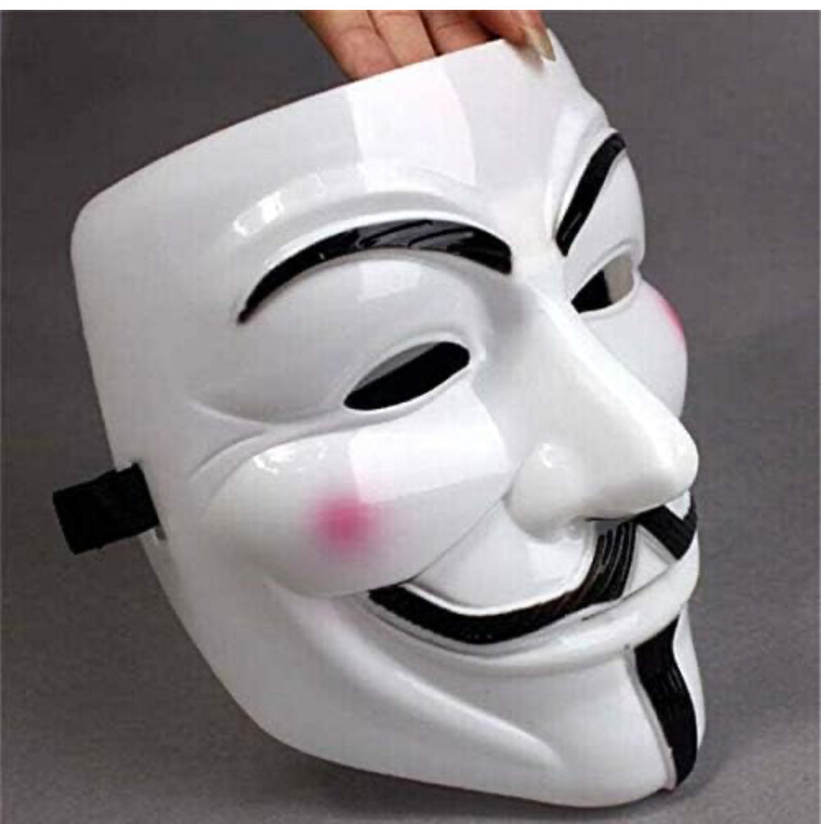 Máscara de V for Vendetta, máscara anónima de Guy Fawkes para halloween