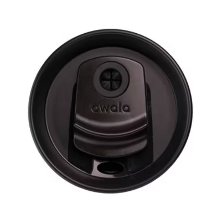 Vaso de pajilla de acero inoxidable Owala de 24 oz - negro