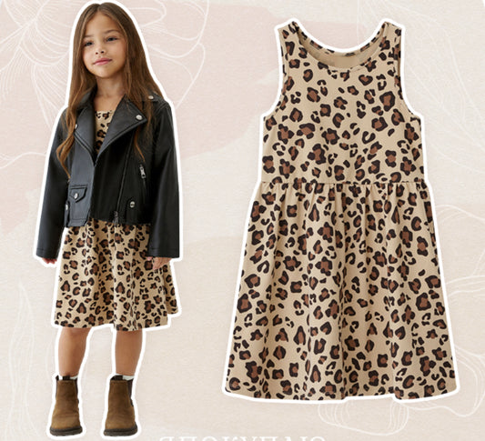 Vestido animal print - H&M - talla8-10 años