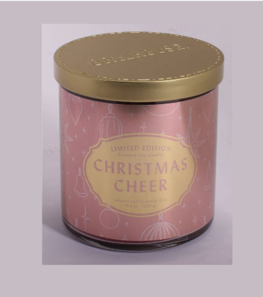 Vela de soja con 2 mechas perfumadas de Opalhouse Christmas Cheer, edición limitada de 15,1 onzas