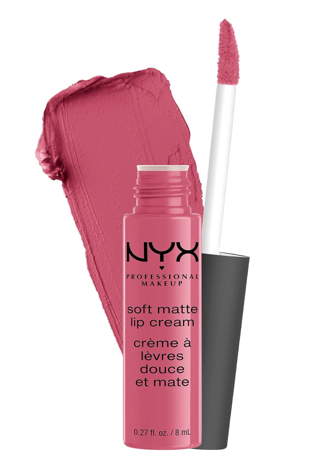 NYX PROFESSIONAL MAKEUP - Crema labial mate suave, lápiz labial en crema de alta pigmentación - color Milan