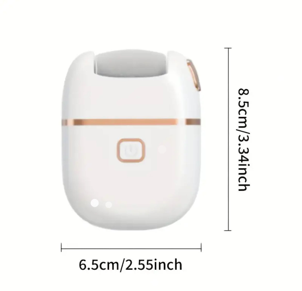 Exfoliador Eléctrico Recargable para Pies para Eliminar Grietas y Pulir Cutículas Gruesas de Color Beige, con 2 Cabezales de Repuesto, 2 Velocidades, Carga USB Portátil, Adecuado para el Cuidado de Manos y Pies