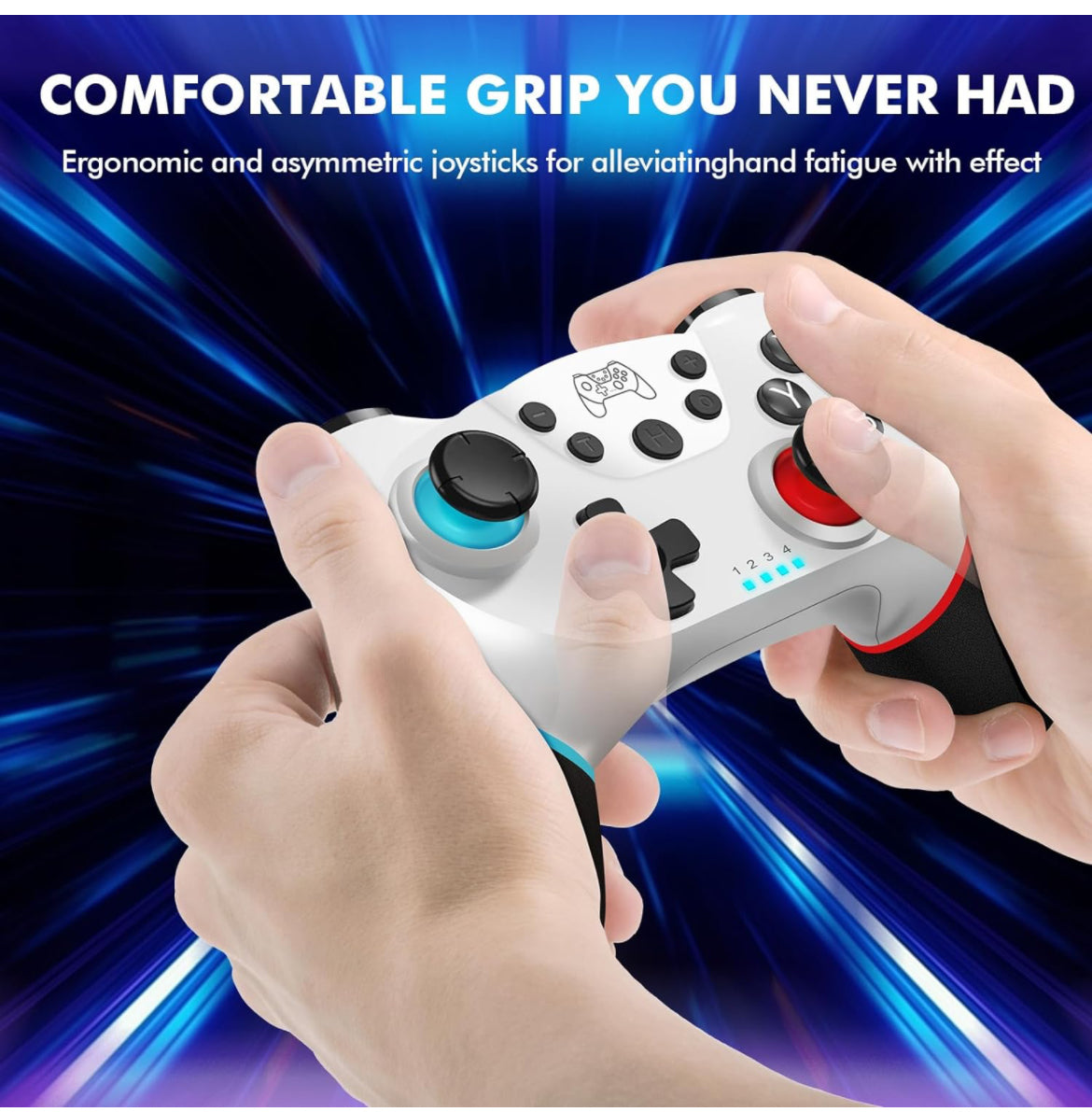 Controller for Switch, Wireless Pro Controller for Switch Lite, Controller for Switch Remote Gamepad Joystick, Turbo and Dual Vibration (White)