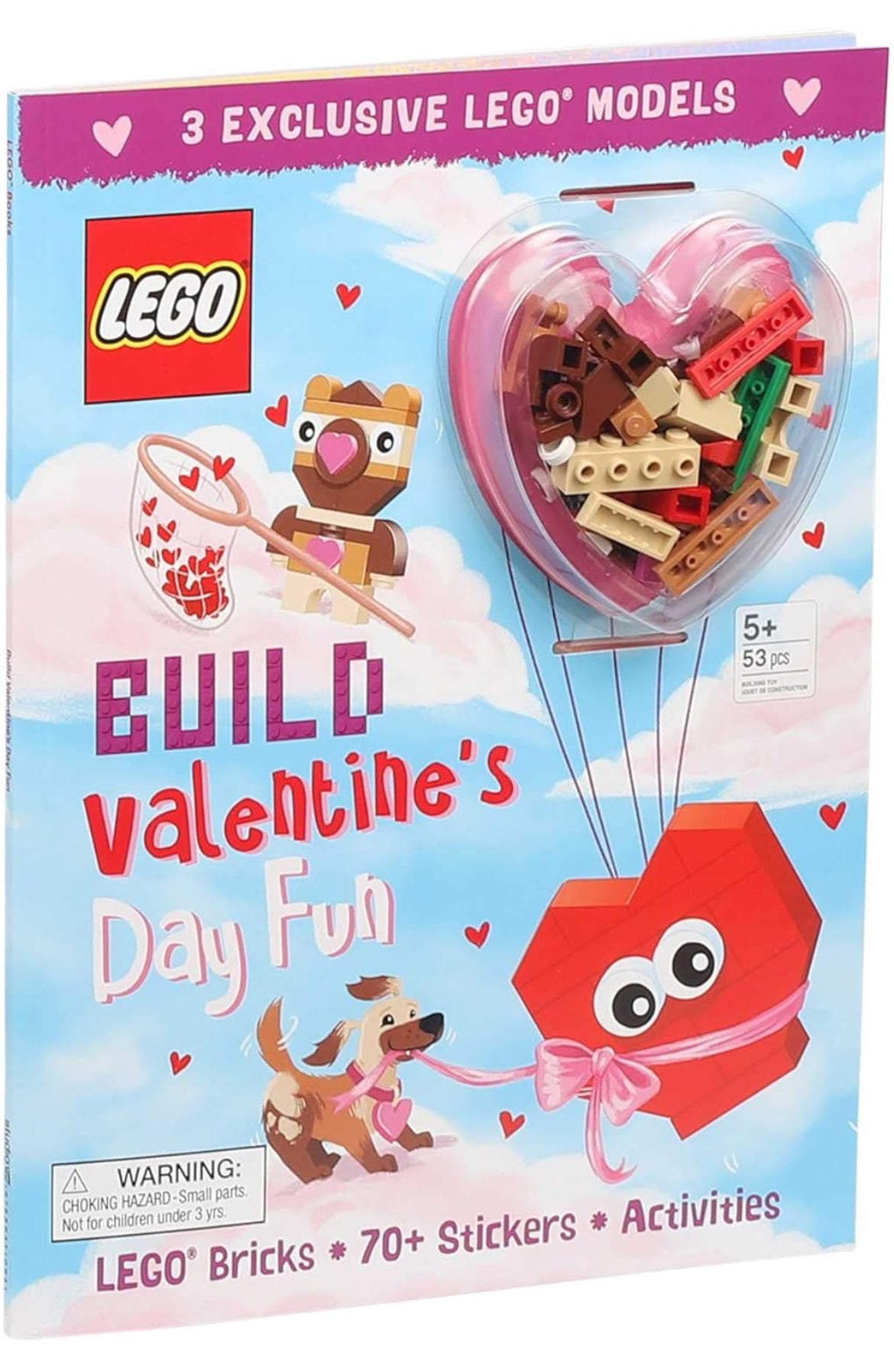 LEGO Books: ¡Construye la diversión del Día de San Valentín! (Libro de actividades con minifigura)