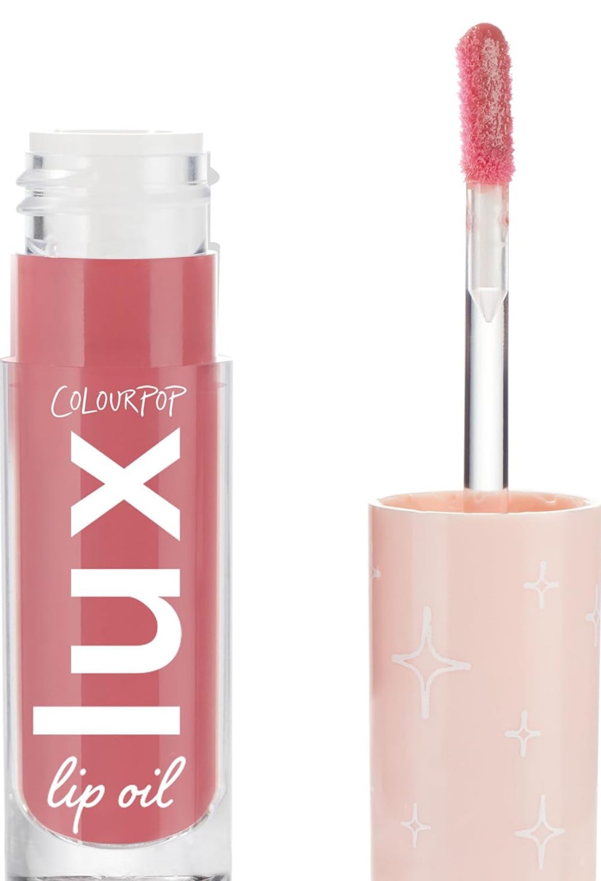 Colourpop Lux Lip Oil - Aceite labial hidratante y transparente formulado con extracto de manzanilla rico en antioxidantes y aceite de caléndula, aceite de labios rosa no graso y nutritivo, Bengala